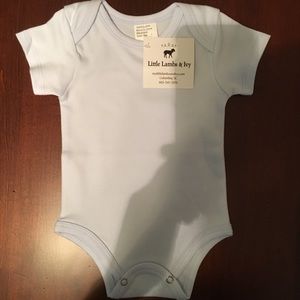 Light blue 0-6 month onesie, NWT